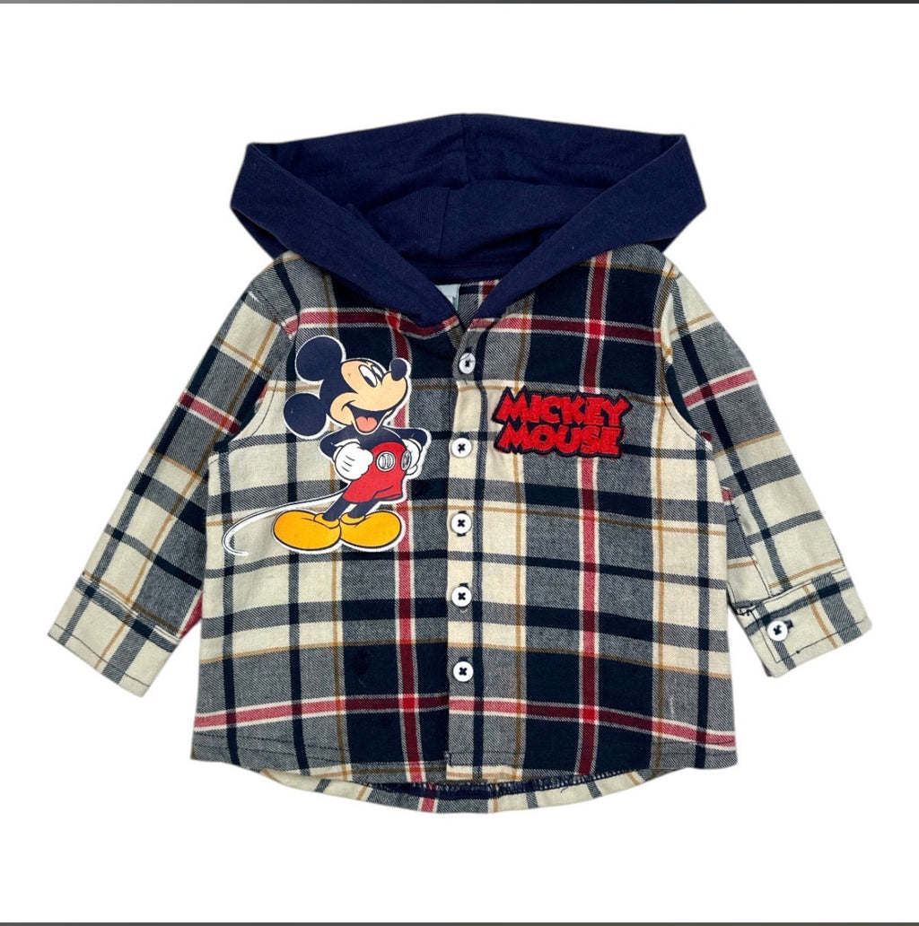 Disney Mickey Mouse Kinder Set 2-teilig – 100% Baumwolle, Kapuzenhemd & Hose