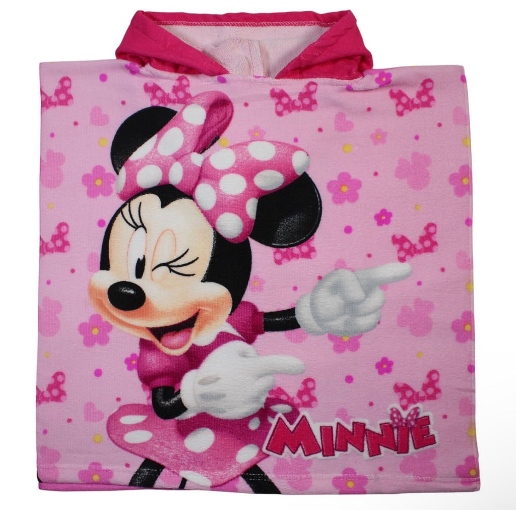Minnie Mouse Poncho Pink 50 x 100 cm