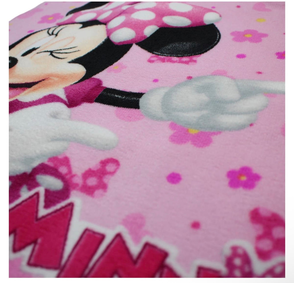 Minnie Mouse Poncho Pink 50 x 100 cm