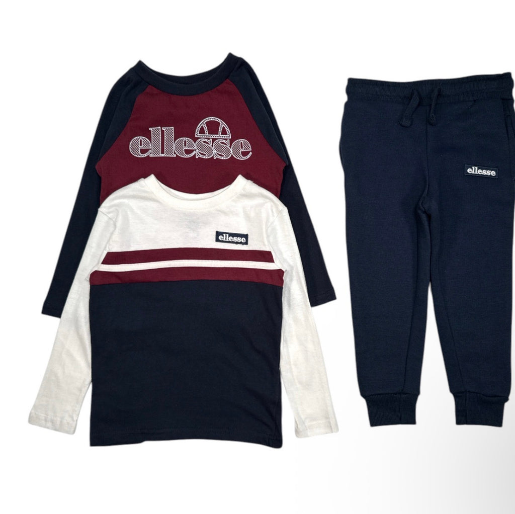 🔥 Ellesse 3-teiliges Set – Zwei Sweatshirts & ein Joggee